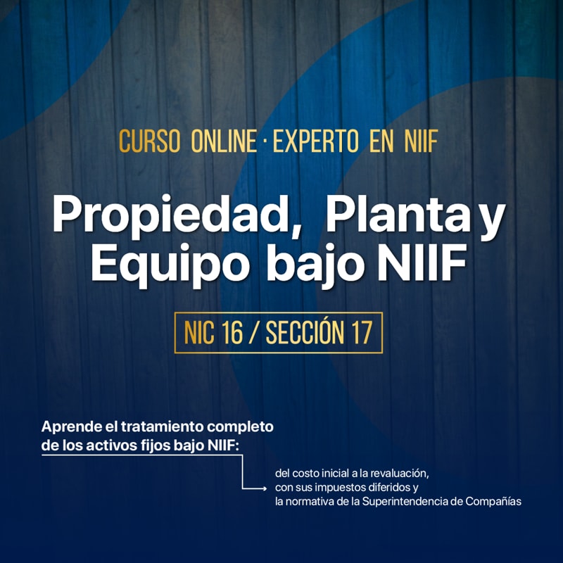 Propiedad, Planta y Equipo bajo NIIF