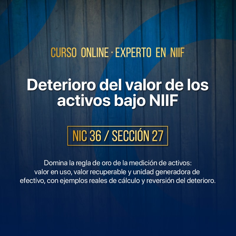Deterioro del valor de los activos
