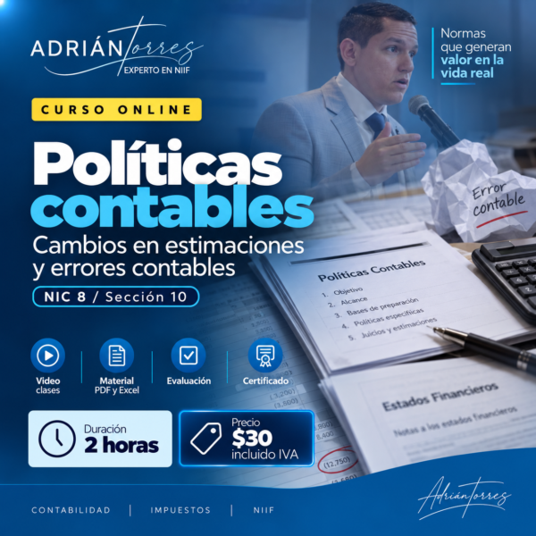 Políticas contables, estimaciones y errores