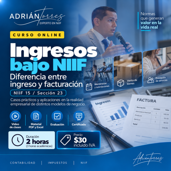 NIIF 15 · Ingresos de actividades ordinarias