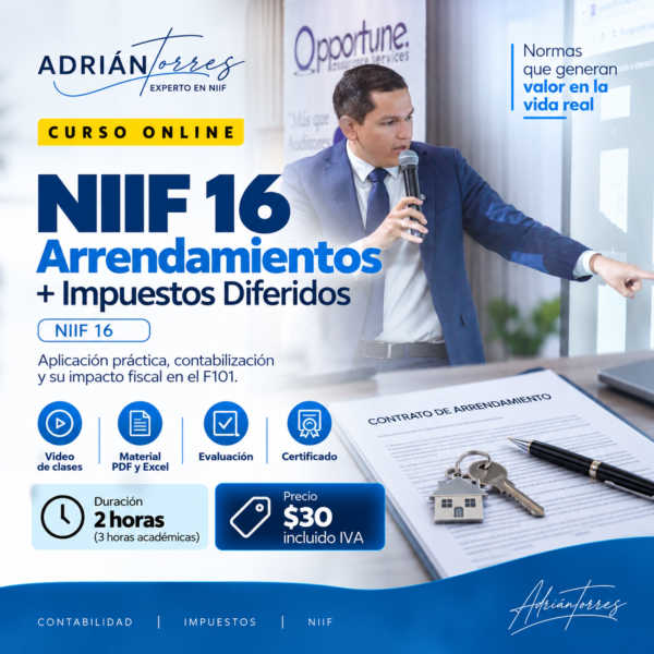 NIIF 16 · Arrendamientos